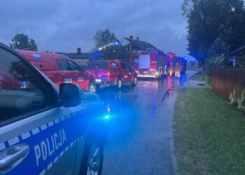 Nawałnica w gminie Jedlińsk. K.Dziewierz: „Na chwilę obecną wszystko jest opanowane.”