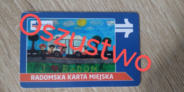 Próba oszustwa z Radomską Kartą Miejską