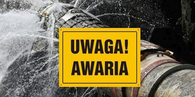 Awaria sieci wodociągowej