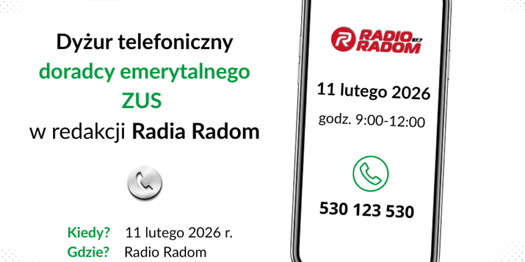 Dyżur telefoniczny ZUS w Radiu Radom