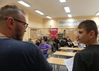 Dziennikarze Radia Radom odwiedzili PSP nr 9 w Radomiu