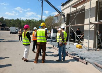 Remont budynku Powiatowego Zarządu Dróg Publicznych w Białobrzegach dobiega końca