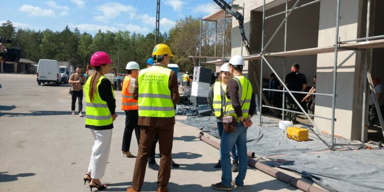Remont budynku Powiatowego Zarządu Dróg Publicznych w Białobrzegach dobiega końca
