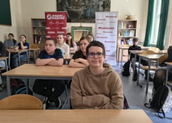 Dziennikarze Radia Radom z warsztatami w PSP nr 2