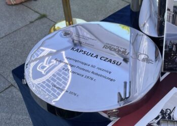 Kapsuła czasu przygotowana z okazji 50. rocznicy wydarzeń Radomskiego Czerwca ’76 zakopana