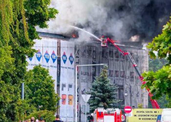 Pożar w kozienickim Zespole Szkół nr 1