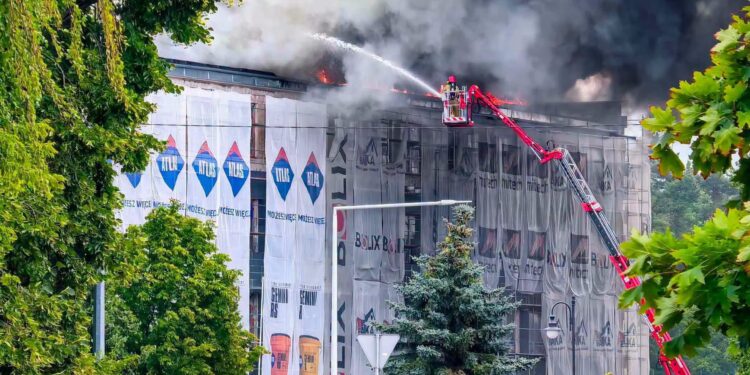 Pożar w kozienickim Zespole Szkół nr 1