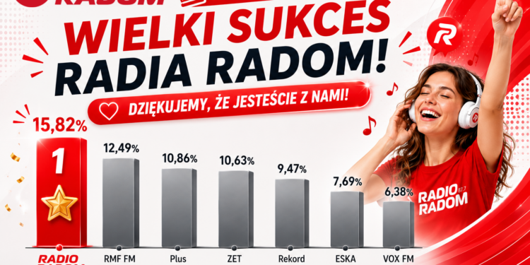 Wielki sukces Radia Radom! Najchętniej słuchana stacja w Radomiu