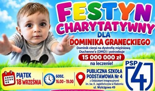 Wspólnie dla Dominika. Charytatywne popołudnie w PSP nr 4 w Radomiu