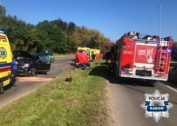 Tragiczny wypadek na Szarych Szeregów. Nie żyje motocyklista